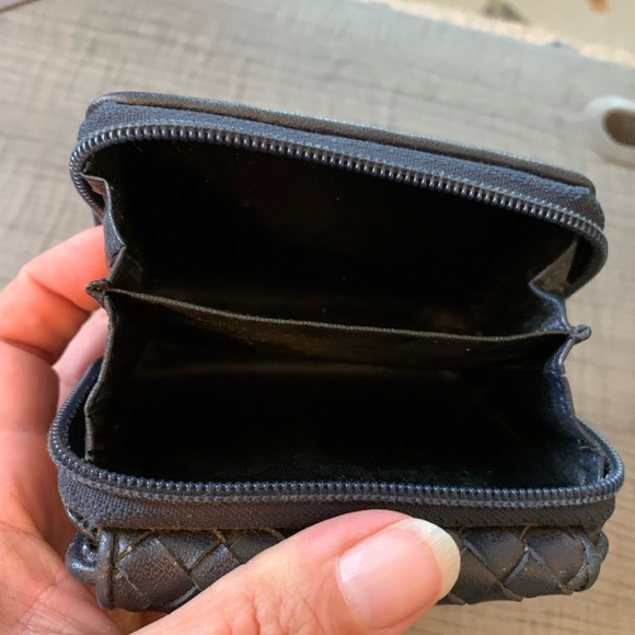 ‘90s Vintage J.G. Hook woven wallet navy - Picture 5 of 6